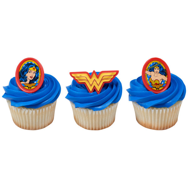 24 x Wonder Woman 2017 comestible cupcake caketoppers 