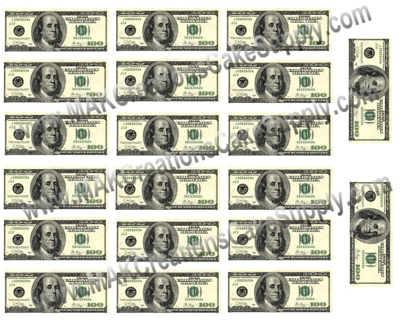 Edible Money, Wafer Paper Money, Edible Hundred Dollar Bills, Edible 100  Dollar Bills, Edible Pre Cut Money, P…