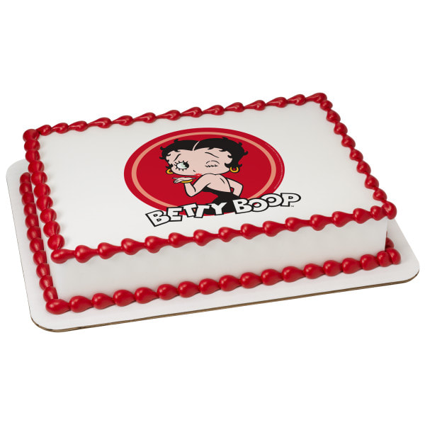 7.5 BETTY BOOP EDIBLE ICING BIRTHDAY CAKE TOPPER