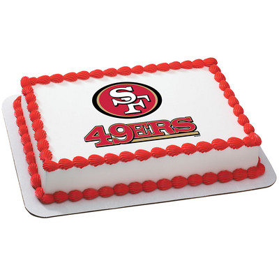 San Francisco 49ers Edible Image Cake Topper — Choco House