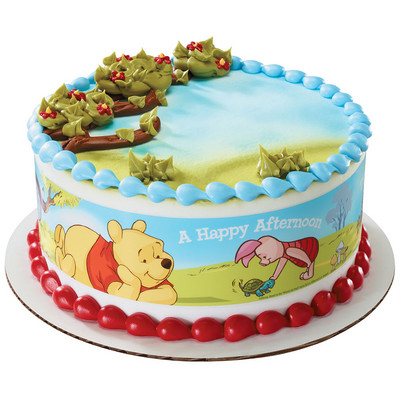 Winnie The Pooh Cake Strips Edible Cake Topper