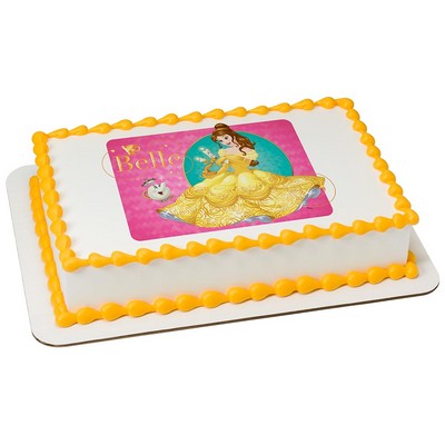 Beauty and the beast party edible cake image topper frosting sheet decoration 