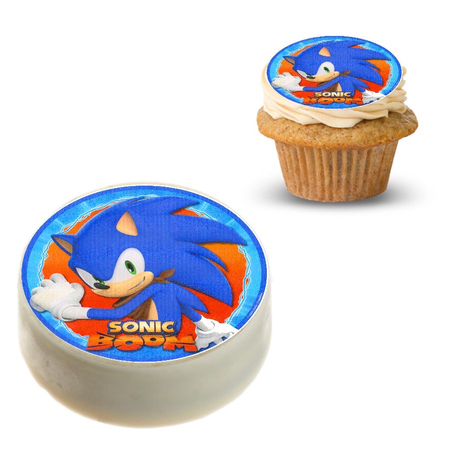 Sonic The Hedgehog Edible Cupcake Toppers (12 Images) Cake Image Icing -  PartyCreationz