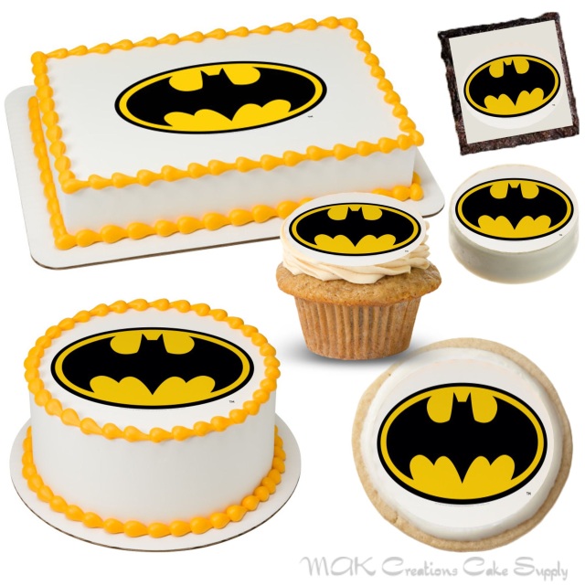 Batman Cake Topper and Batman Party Supply