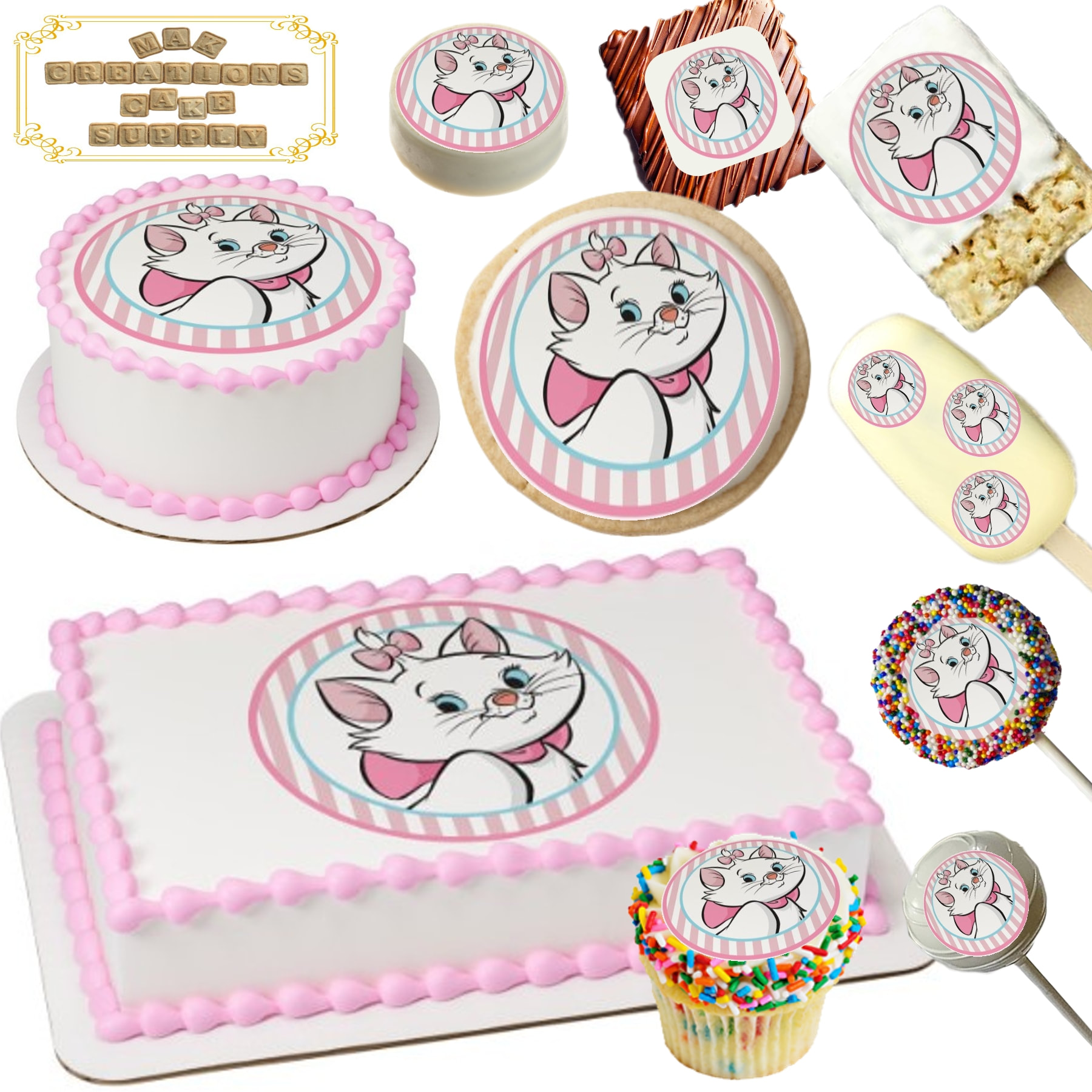 Aristocat Marie | Cat cake, Kitten cake, Childrens birthday cakes