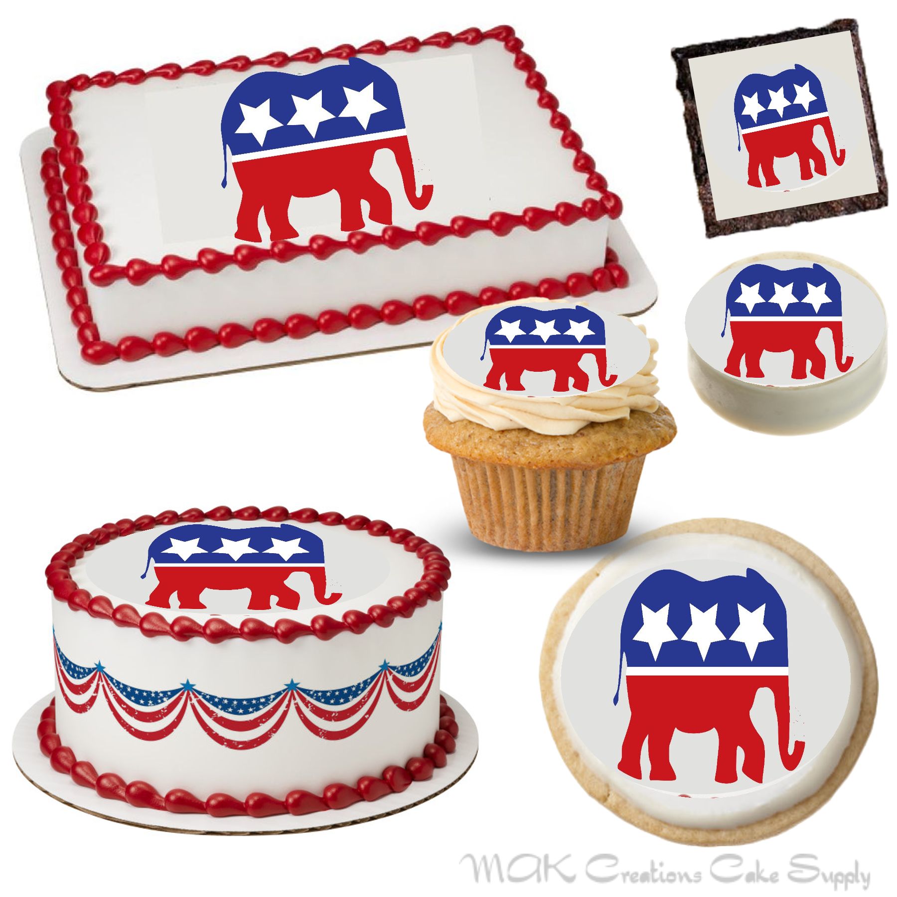 Patriotic Fanfare Cake Design  DecoPac