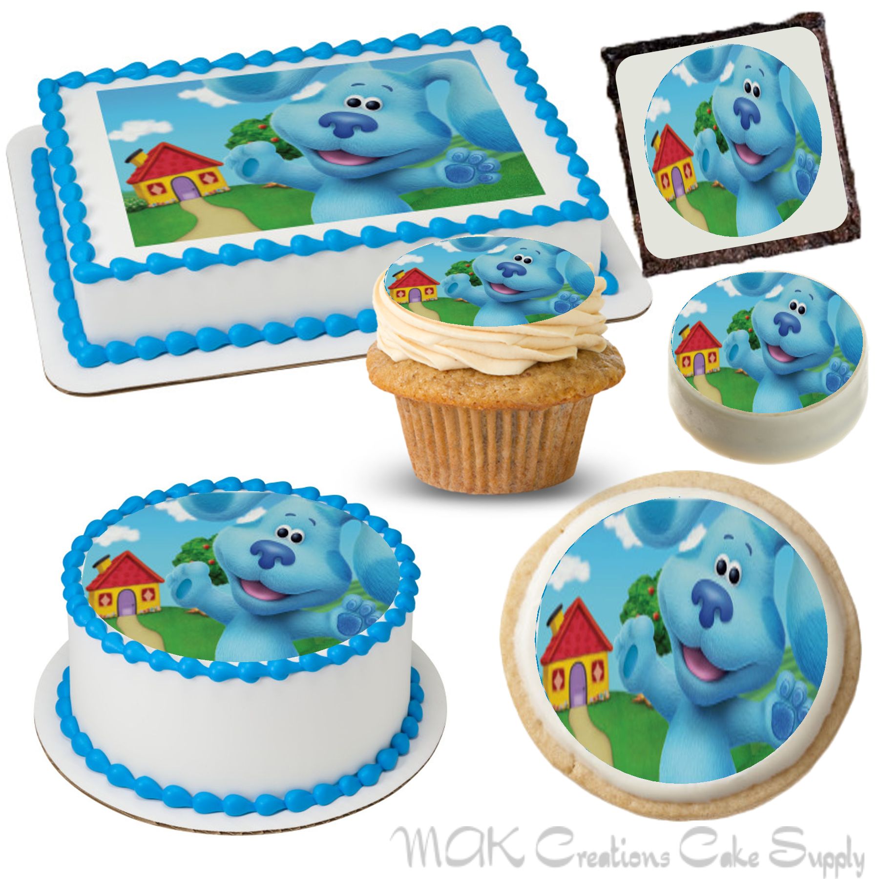 Blue's Clues Cake & Cupcakes