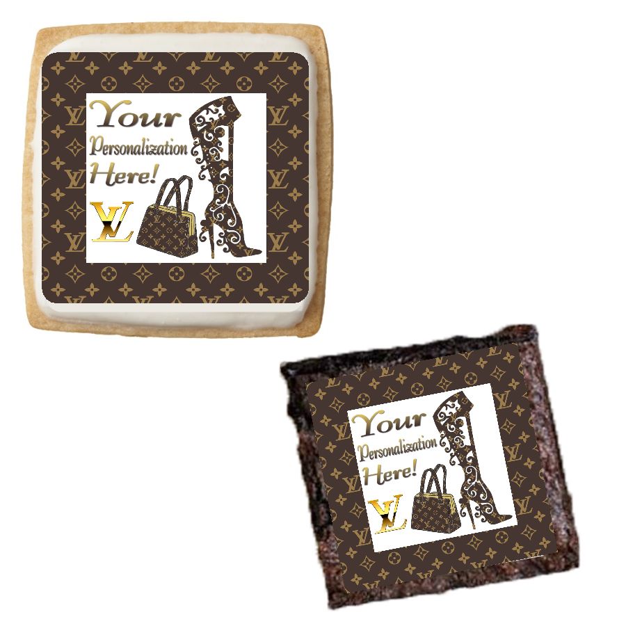 Louis Vuitton style print Cake band Ribbon Side Stripes Edible Icing or  Wafer – TopCakeToppers