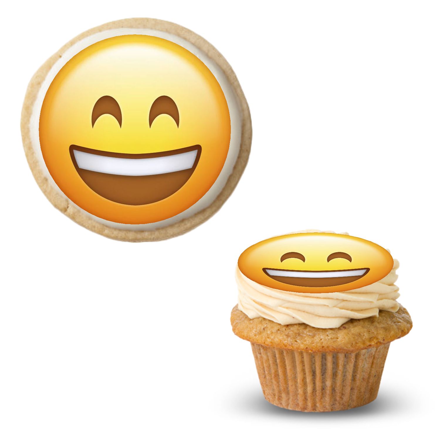 Emoji High Five Pou Smiley Face Edible Cake Topper Image ABPID22030