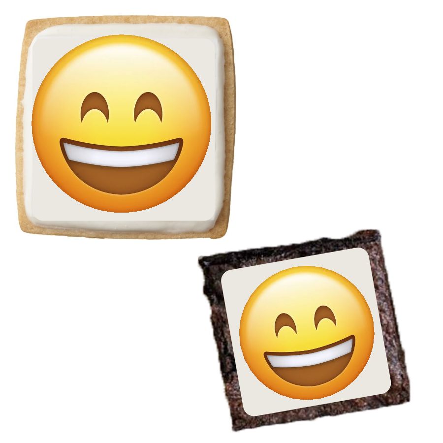 Emoji High Five Pou Smiley Face Edible Cake Topper Image ABPID22030