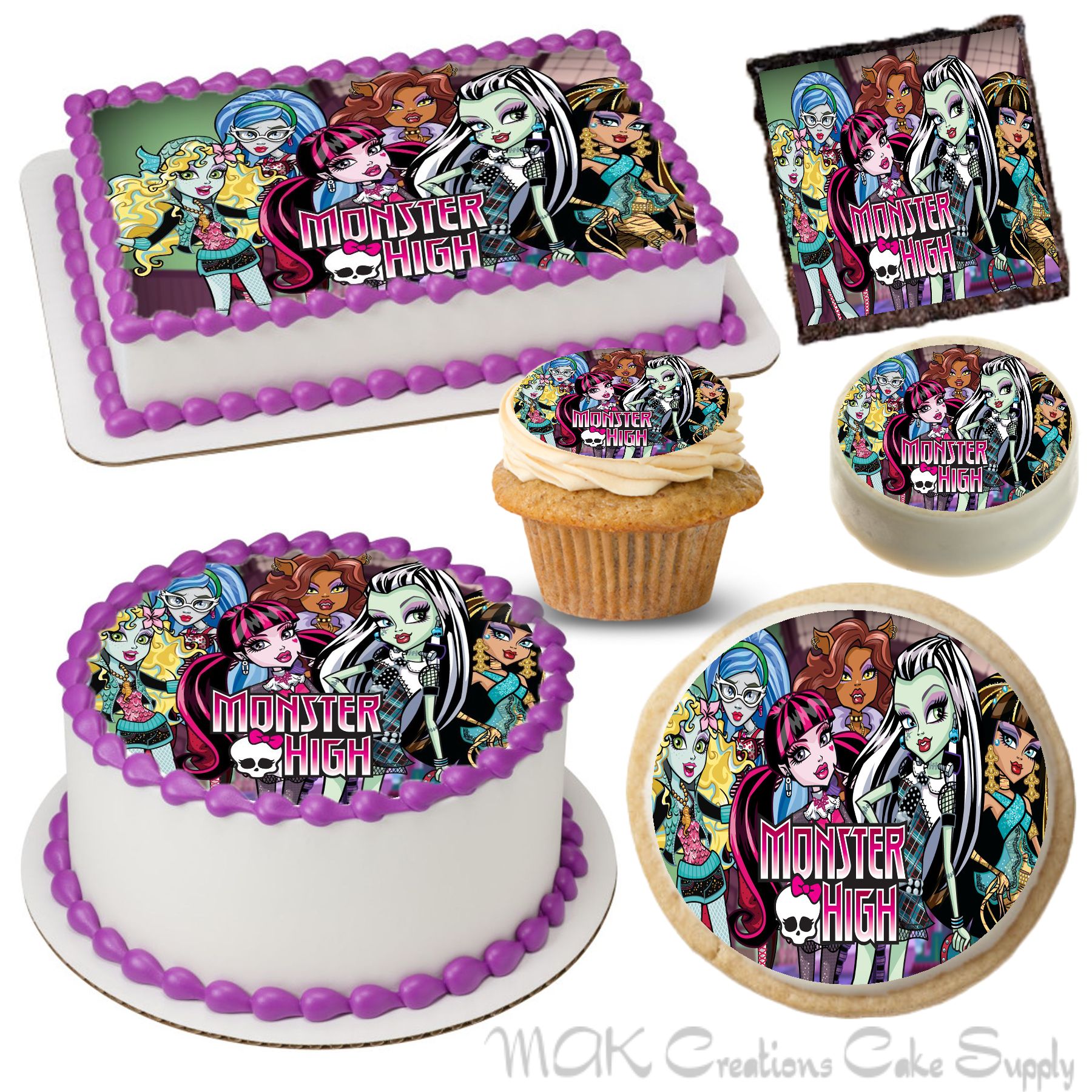 16+ Monster High Cake Topper