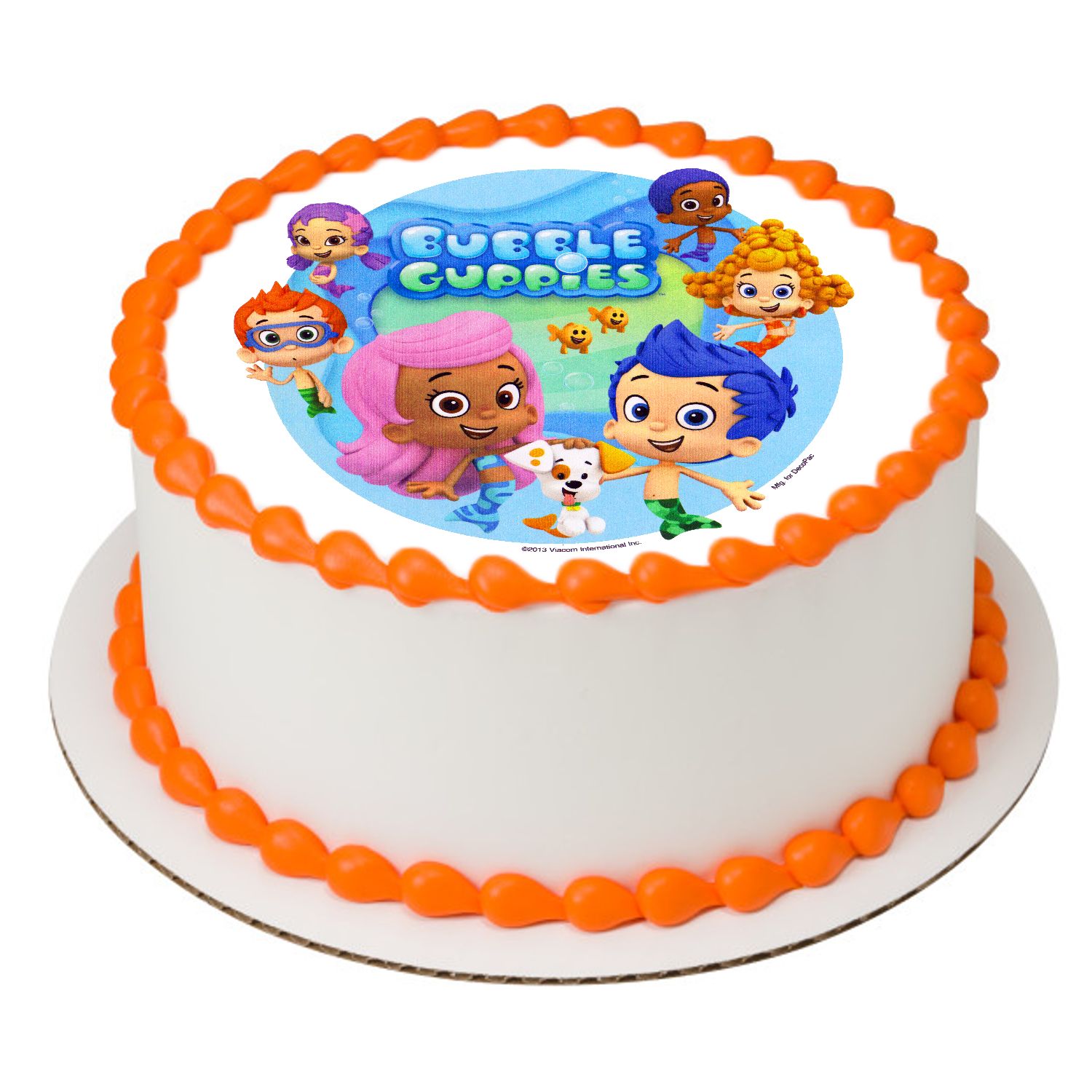 BUBBLE GUPPIES Edible Party Cake topper image decoration 
